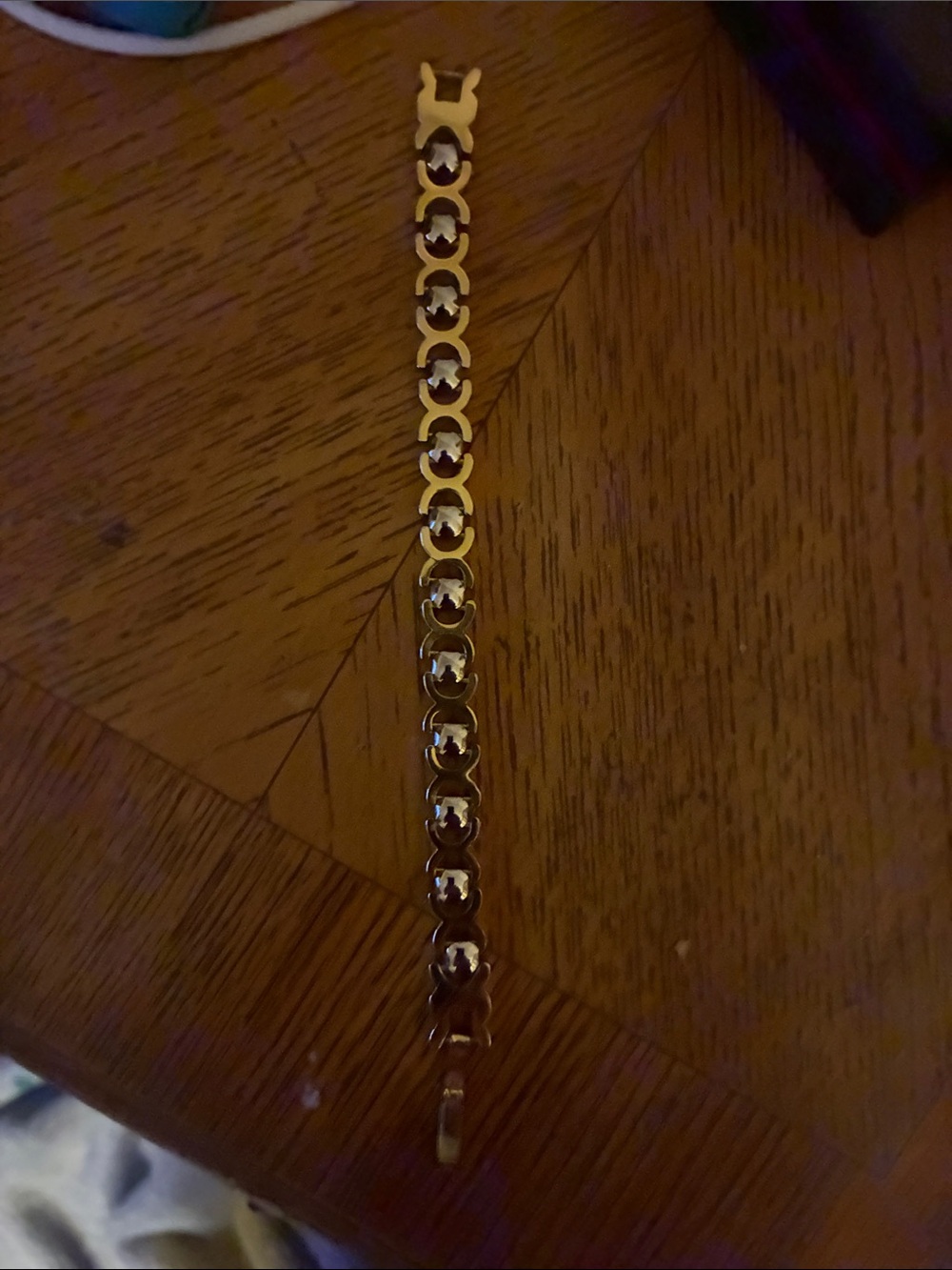 Vintage Mexican 925 gold vermeil link women’s bracelet